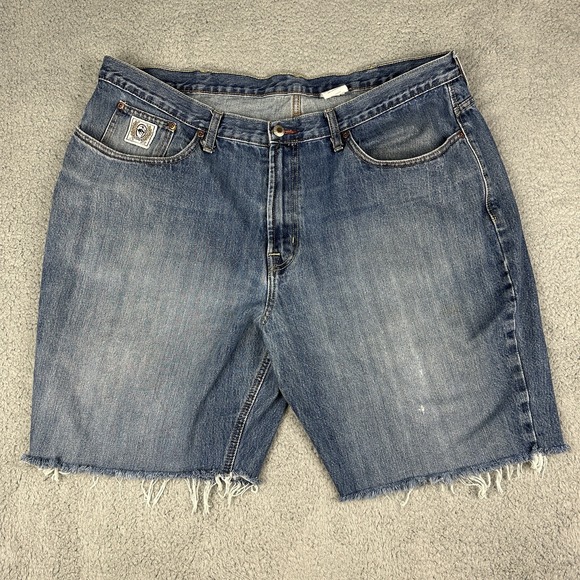 Cinch Other - Cinch Denim Shorts Mens 42 Blue Distressed Cutoff Jorts 9" Western Cowboy Wear
